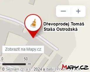 Mapa pobočky Ostrožská Nová Ves